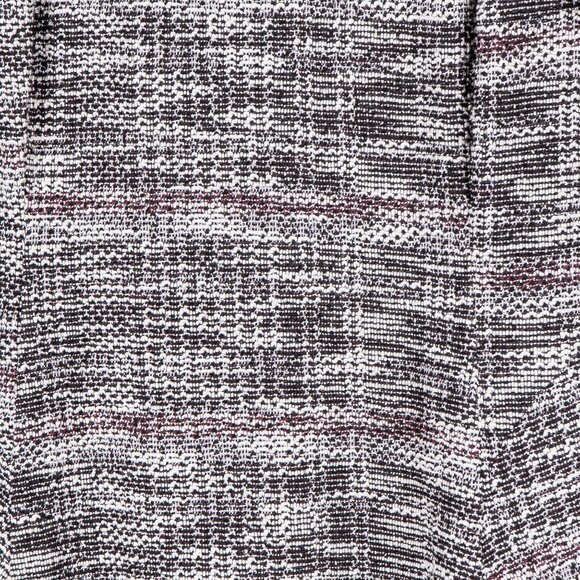 Lane Bryant Flare Dress 22 24 Womens Short Sleeve Heathered Textured Black White - Picture 3 of 6